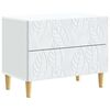 vidaXL Sengebord Hvid 62 x 34,5 x 48 cm Konstrueret tr&aelig;