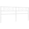 vidaXL udskiftningsgavl 180 cm metal hvid