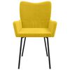 vidaXL spisebordsstole 2 stk. fløjl gul