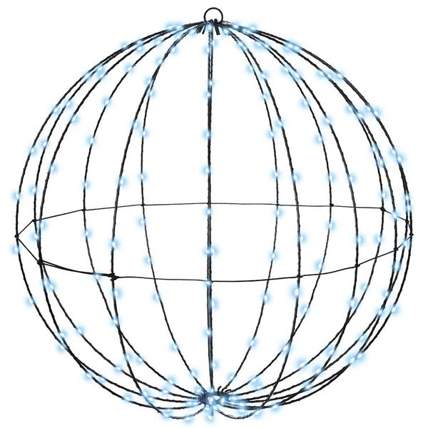 vidaXL Bold med 192 LED'er Kold hvid 60 cm Metal