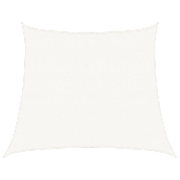 vidaXL solsejl 4/5x4 m 160 g/m&sup2; HDPE hvid
