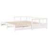 vidaXL daybed uden madras 80x200 cm massivt fyrretræ hvid