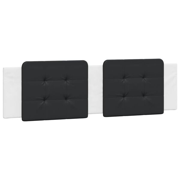 vidaXL gavlpude Zadar 180 cm kunstl&aelig;der sort og hvid