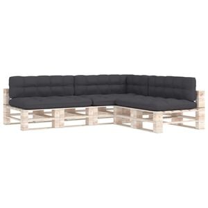 vidaXL hynder til pallesofa 7 stk. antracitgr&aring;