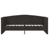 vidaXL daybed med madras og USB 90x200 cm fl&oslash;jl sort