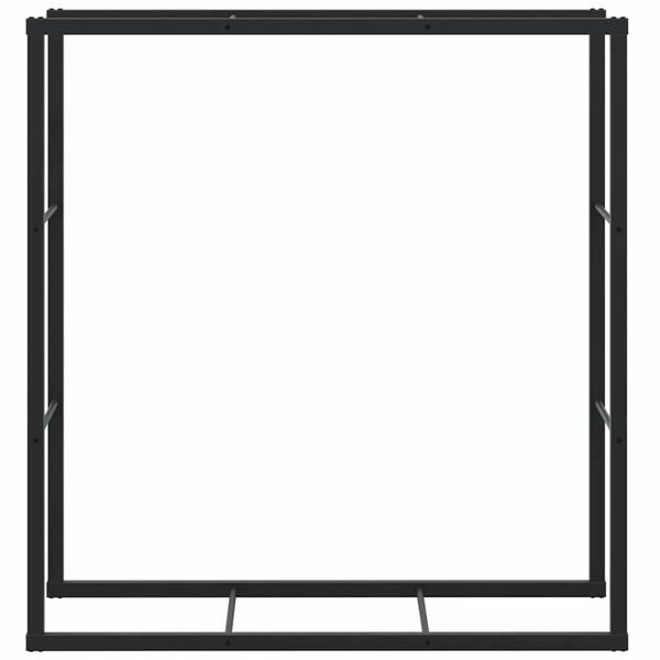 vidaXL br&aelig;ndestativ 110x30x116 cm st&aring;l sort