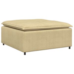 vidaXL modul&aelig;r sofa fodskammel modul 100x100x48 cm gr&aring;gr&oslash;n