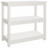 vidaXL konsolbord 80x40x74 cm massivt fyrretr&aelig; hvid