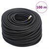 vidaXL hybrid luftslange 0,6" 100 m gummi og PVC sort