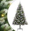 vidaXL Kunstig H&aelig;ngslet Juletr&aelig; med Flocket Sne 300 LED'er Varm hvid
