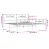 vidaXL sengeramme med sengegavl og fodg&aelig;rde 200x200 cm metal hvid