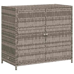 vidaXL opbevaringsskab til haven 83x45x76 cm polyrattan gr&aring;