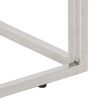 vidaXL konsolbord rustfrit stål og hærdet glas sølvfarvet