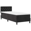 vidaXL LED Box Spring Bed med hovedg&aelig;rde Sort 80 x 200 cm Fl&oslash;jl