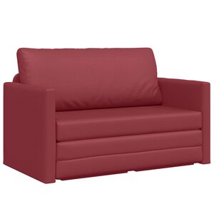 vidaXL Sovesofa Vinr&oslash;d 124 x 71 x 78 cm Kunstl&aelig;der