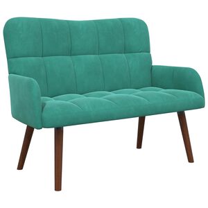 vidaXL 2-personers sofa Turkis 115 x 61 x 87 cm Fl&oslash;jl