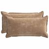 vidaXL Pudebetr&aelig;k 2 stk. HOUTEN Brun 40 x 80 cm Chenille Stof