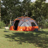 vidaXL Camping telt med tag Grå og orange 475 x 475 x 235 cm Polyester
