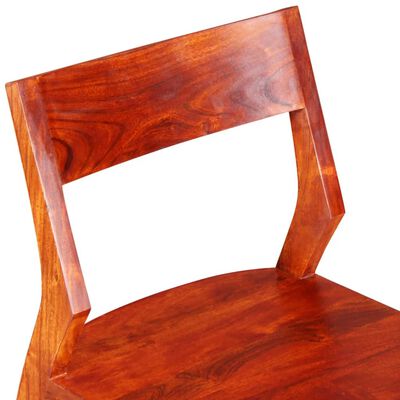 vidaXL spisebordsstole 6 stk. massivt akacietræ sheeshamtræ