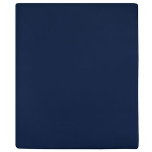 vidaXL str&aelig;klagen 90x200 cm jerseybomuld marinebl&aring;