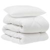vidaXL Dyne med pude 2 stk. Hvid Microfiber
