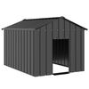 vidaXL hundehus med tag 113x153x101 cm galvaniseret st&aring;l
