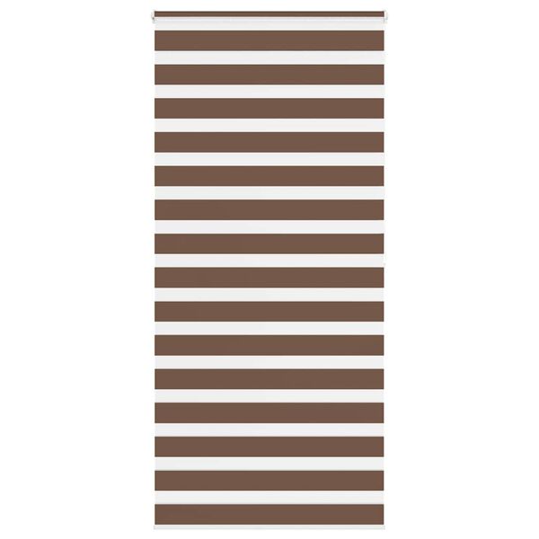 vidaXL zebragardin brun 95x200 cm stofbredde 90,9 cm polyester