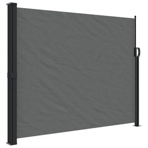 vidaXL sammenrullelig sidemarkise 160 x 600 cm antracitgr&aring;