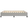 vidaXL Boxspring sengeramme 200x200 cm stof lysegrå