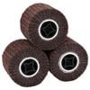 vidaXL Sliberuller 3 stk. Brun 12 x 12 x 10 cm Syntetiske fibre