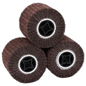vidaXL Sliberuller 3 stk. Brun 12 x 12 x 10 cm Syntetiske fibre