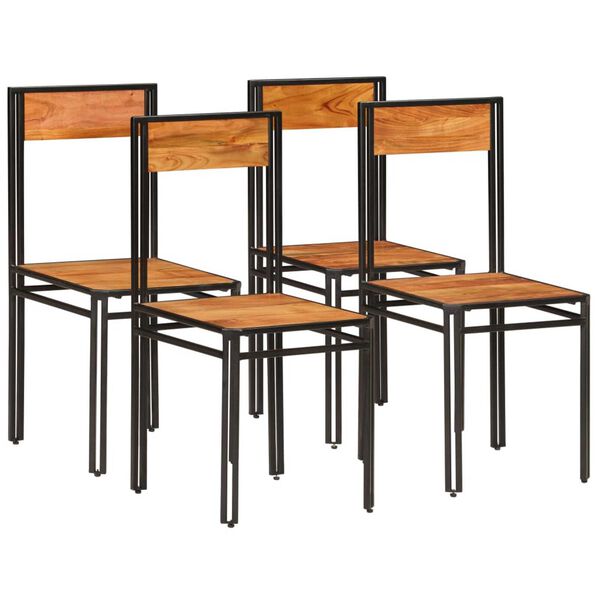 vidaXL spisebordsstole 4 stk. massivt akacietræ