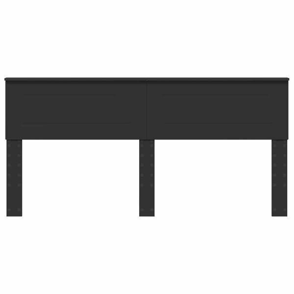 vidaXL Hovedg&aelig;rde Sort eg 200 cm Konstrueret tr&aelig;