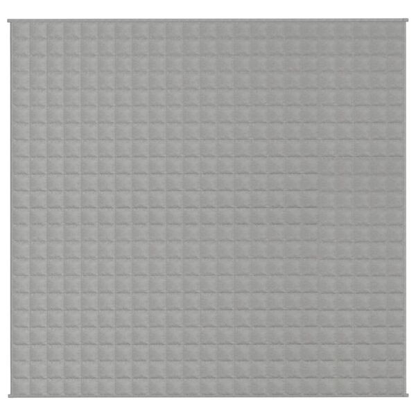 vidaXL tyngdetæppe 220x240 cm 11 kg stof grå