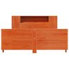 vidaXL sengeramme uden madras 140x190 cm massivt fyrretr&aelig; gyldenbrun