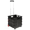 vidaXL Vogn Sort og r&oslash;d 35 x 39 x 92 cm PP og Elastomer