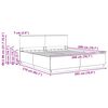 vidaXL Sengestel med hovedg&aelig;rde R&oslash;get eg 200 x 200 cm Konstrueret tr&aelig;