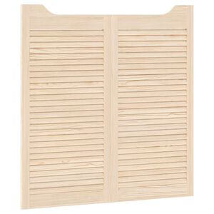 vidaXL Svingd&oslash;re 2 stk. 100 x 50 cm Massivt fyrretr&aelig; Naturfarvet