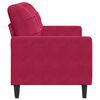 vidaXL 2-personers sofa 140 cm fl&oslash;jl vinr&oslash;d