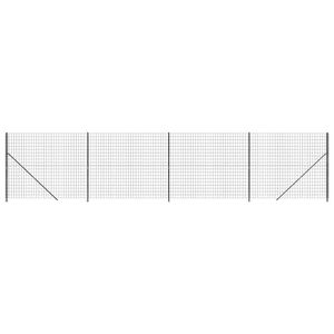 vidaXL tr&aring;dhegn med flange 1,8x10 m antracitgr&aring;
