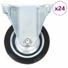 vidaXL faste hjul 24 stk. 75 mm