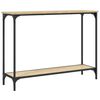 vidaXL konsolbord 101x30,5x75 cm konstrueret tr&aelig; sonoma-eg