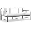 vidaXL sengestel til udtr&aelig;ksseng 90x200 cm metal gr&aring;