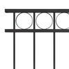 vidaXL hegnspanel Assen st&aring;l 1,7x1 m sort
