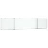 vidaXL magnetisk whiteboard 200x40x1,7 cm foldbart aluminium