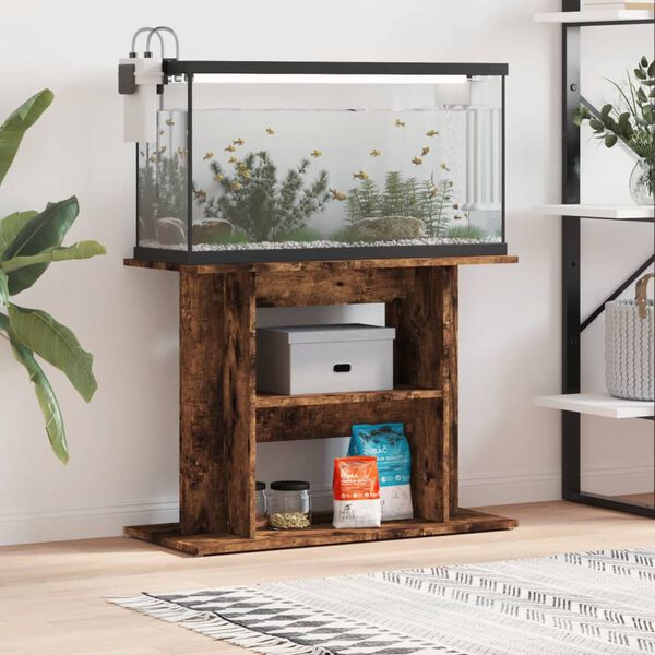 vidaXL akvariestativ r&oslash;get eg 80x35x60 cm konstrueret tr&aelig;