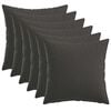 vidaXL Pudebetr&aelig;k 6 pcs HEERLEN M&oslash;rkegr&aring; 40 x 40 cm