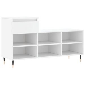 vidaXL skoreol 102x36x60 cm konstrueret tr&aelig; hvid