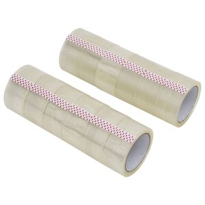 vidaXL pakketape 12 stk. 48 mm x 66 m transparent