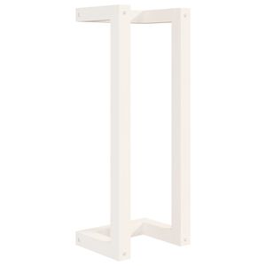vidaXL h&aring;ndkl&aelig;deholder 23x18x60 cm massivt fyrretr&aelig; hvid